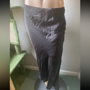 Black midi skirt